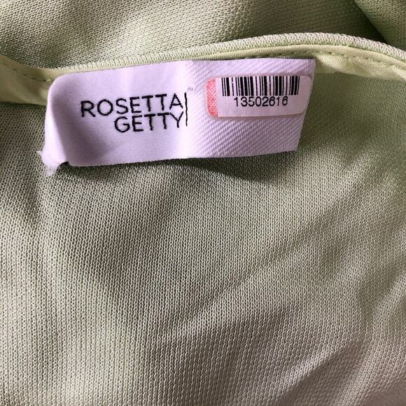 Rosetta Getty Balloon Dress Relaxed Sleeveless V-Neck Shift Maxi Green Size XS - Picture 9 of 12